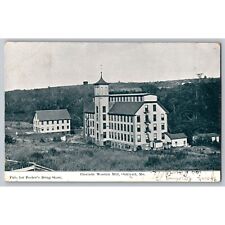 Postcard Posted 1907 Maine Undivided Cascade Woolen Mill Oakland #760 picture