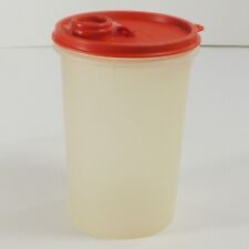 Vtg Tupperware Handolier Container And Red Pour All Seal Cap Lid 321-12 563-8 picture