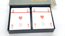 GORGEOUS VINTAGE NOS PARKER PEN, PLAYING CARDS, MADE IN ITALY BY DAL NEGRO, JM picture