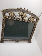 Vintage Heavy Brass Photo Frame Well Made Ivy picture