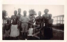 Old Photo Snapshot Group Of Indigenous Congo Tribe 2A9 picture