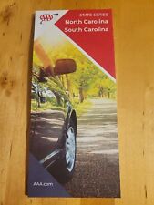 NORTH CAROLINA SOUTH CAROLINA NC SC State Map AAA Road Tour Map NEW picture