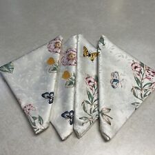 4- Lenox Butterfly Meadow Cloth Napkins  Never Been Used picture