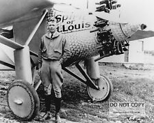 CHARLES LINDBERGH IN FRONT OF PLANE 