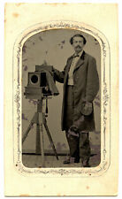 Tintype of Connecticut Photographer Posing with His Camera picture