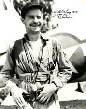 PHILLIP DELONG SIGNED AUTOGRAPHED 8x10 PHOTO USMC MARINE FIGHTER ACE BECKETT BAS picture