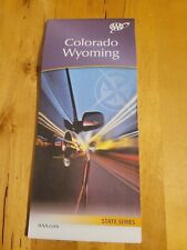 COLORADO WYOMING CO WY State Map AAA Road Tour Map NEW picture