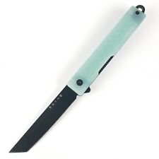 StatGear Pocket Samurai Knife Full-Size Jade G10 Folding D2 Steel Blade 119NAT picture