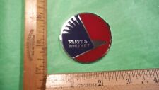 BY31 Pratt & Whitney Flying Pig Emblem Red & Blue Enamel 1980s UNITED AIRCRAFT picture