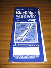 Blue Ridge Parkway Travel Map & Brochure Virginia & North Carolina 1955 picture