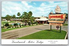 Postcard Landmark Motor Lodge, Winter Haven, Florida 1964 O69 picture