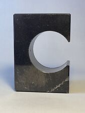 Sculptural Black Granite Bookend picture