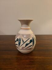 VTG Mexico Acevloza Native American Pueblo Handcrafted Painted Pottery Vase EUC picture