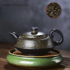15.5X8CM Chinese Creative Handmade Purple Clay Pot, Black Ground Mud picture