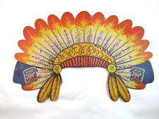 Rare Vintage Borax Soap Promotional Headdress - White Navy - Powow Product picture