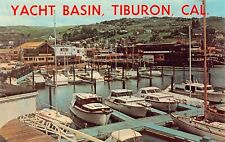 Tiburon CA California Yacht Basin Marina Club Paradise Cay Vtg Postcard C25 picture