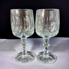 Echt Bleikristall Schott Zwiesel Clear Crystal Germany Water Goblets Cup Set 2 picture
