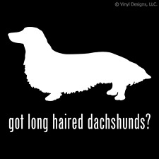 GOT LONG HAIRED DACHSHUNDS? DACHSHUND DOG DECAL - DOGS picture