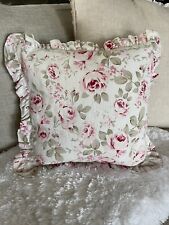 Simply Shabby Chic Rosalie Floral Ruffled Throw Pillow Button Closure | Gorgeous picture