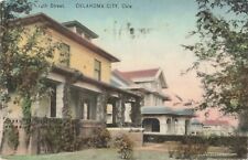 Residences on 14th Street, Oklahoma City, Oklahoma OK - 1909 Vintage Postcard picture