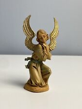 Fontanini Nativity 1993 Angel Kneeling 4.5” Scale Figure Depose Italy #18 Gold picture