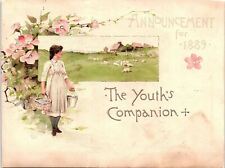 1889 THE YOUTH'S COMPANION MAGAZINE LANDSCAPE VICTORIAN TRADE CARD 40-160 picture