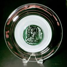 DAUM FRANCE BACH Green Pate de Verre Crystal Plate, Limited Ed #193/2,000 picture