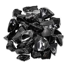 Rough Black Obsidian Crystals Stone Chunks Bulk Raw Natural Healing Gemstones picture