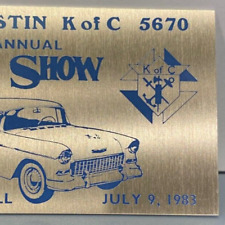 1983 Father Justin Knights of Columbus Auto Car Show Como Mall Cheektowaga Plate picture