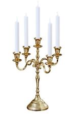 Hamptons Five Candle Golden Candelabra, Hand Crafted of Cast Aluminum Nickel,... picture