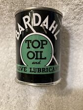 Vintage BARDAHL Top Oil, 4oz. Can, Factory Defect, No Bottom, Unused . picture