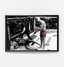 Poatan Alex Pereira vs Jamahal Hill KO Fight Poster Original Art UFC 300 NEW USA picture