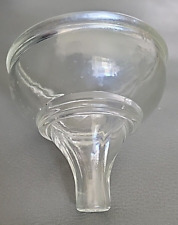 Antique Clear Thick Glass Molded Kitchen Funnel picture