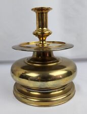 Vintage 1981 Chapman Heavy Brass Table Lamp Candlestick Holder picture