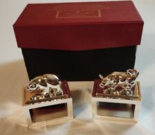 Hans Turnwald Signature napkin rings RARE The Bull & Bear Collection  picture