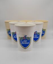 Vintage Old Vienna Plastic Bar Beer Drink Drinking Cup LOT of 6 RARE HTF  picture