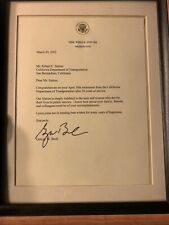 President George W. Bush Signed (Embossed Seal) White House Letter AUTOGRAPHED picture