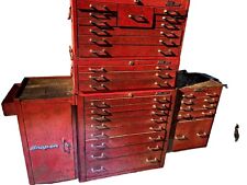 Vintage 1970’s? 6 Piece Tool Chest, Mechanic, Wrench Socket Cars Shop W/keys picture