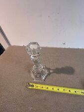 Tiffany & Co glass candlestick holder 8 inches tall picture