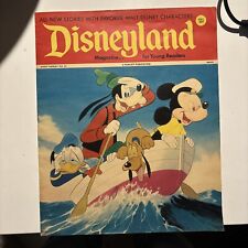 1973 Disneyland Magazine No 61 Goofy Donald Duck Mickey Mouse Pluto Boat Cover picture