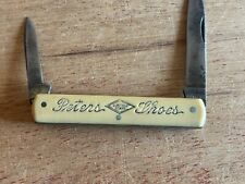 Peters Shoes Advertising Pocketknife Diamond Special Shoe For Men 2 Blade Vtg picture