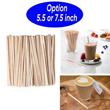[1000 Ct ] Wooden Coffee Stirrer Unwrapped Wood Stir Sticks 5.5 inch or 7.5 inch picture