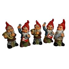Vintage Heissner 5 Garden Gnome Plastic Figurine West Germany 962,963,964 picture