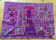 BIHAR Women KANTHA Embroidered PICTURE INDIA GATE Folk Art Stories In Stitches picture