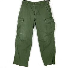 Vintage Military Og-107 Trousers Size 28 1/2 x 31 Green Vietnam Era 60s 70s picture