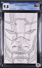 Avengers Assemble Omega #1 Alex Ross 1:100 Galactus sketch variant CGC 9.8 picture
