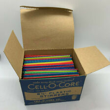 Cell O Core 1000 Highball Stirrers Mid Century w Original Box Colorful Akron OH picture