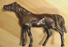 Cast Iron Horse Figurine Souvenir New York Statue of Liberty Plaque on Upper Leg picture