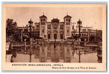 Seville Spain Postcard Ancient Art Palace in Plaza de America Exposition c1940's picture