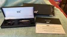 MONTBLANC MEISTERSTRUCK STERLING BALLPOINT PEN WITH BOX, BOOK, CLOTH, REFILLS picture